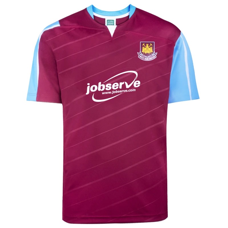 Image of Score Draw West Ham United 2005 Play-Off Final Retro Shirt WHAM05HPOFFPYSS-XS XS Mens Sportswear
