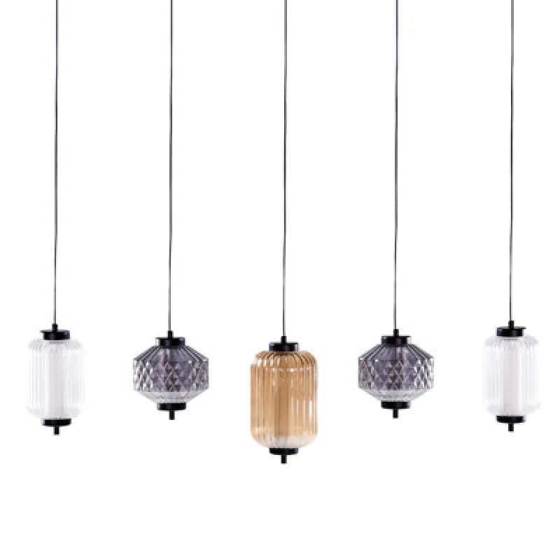 Image of Beliani LED Pendant Lamp Sullane LED Glass Multicolour