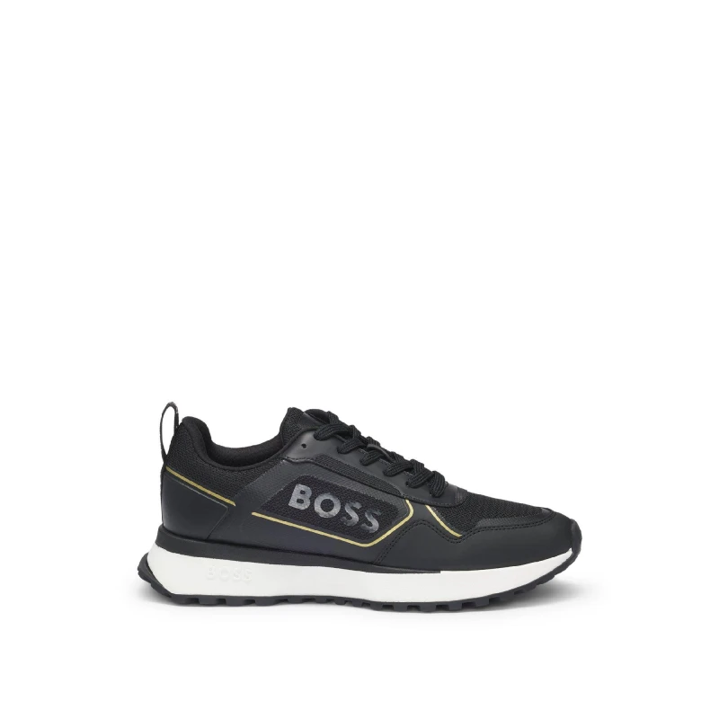 Image of Boss BOSS Jonah Run Trainer Black/Gold Male 11 LP66502
