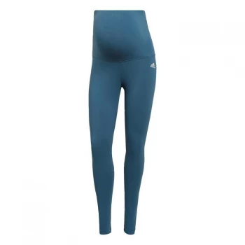 Image of adidas Essentials Cotton Leggings (Maternity) Womens - Orbit Indigo / White