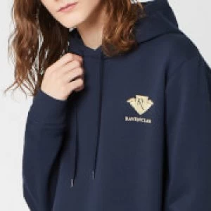 image of Harry Potter Ravenclaw Unisex Embroidered Hoodie - Navy - L