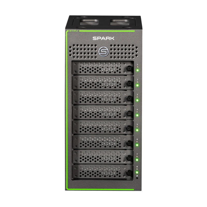 Image of Symply SPARK Desktop 8 Bay Thunderbolt 3 RAID 144TB with NANUK Case 5Y