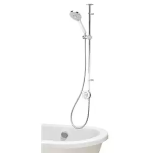 Image of Aqualisa Unity Q Smart Divert Exposed High Pressure Combi Shower with Adjustable Head & Bath Filler