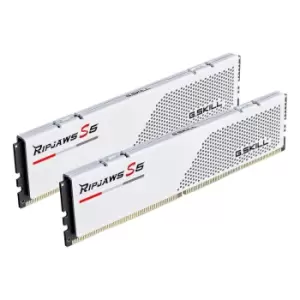 image of 32GB (16GBx2) G.SKILL Ripjaws S5 DDR5 PC 5600MHz KIT White