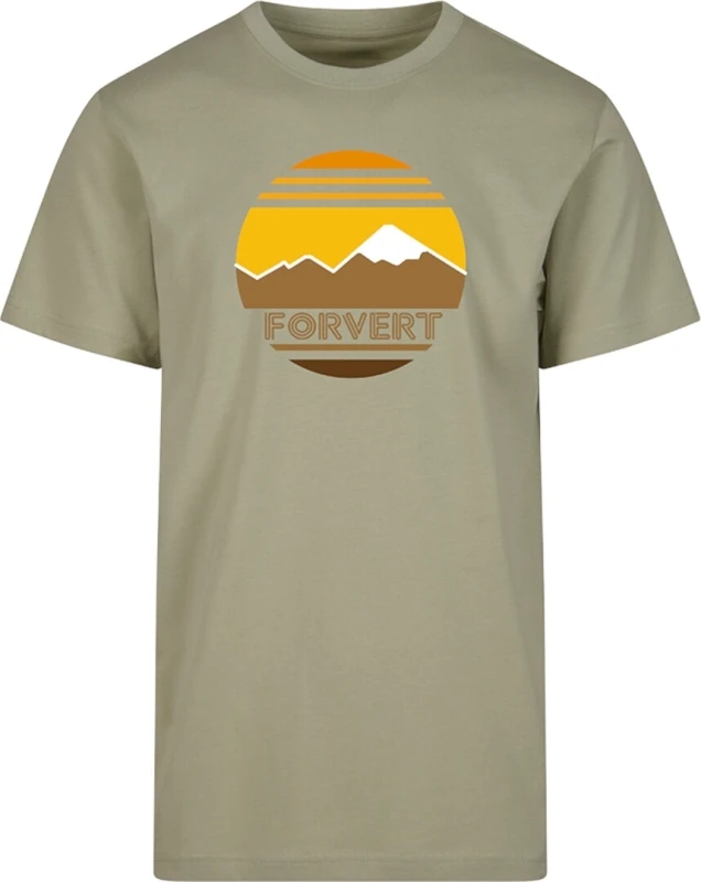 Image of Brandit Forvert Bishop T-Shirt, green-brown, Size M for Men