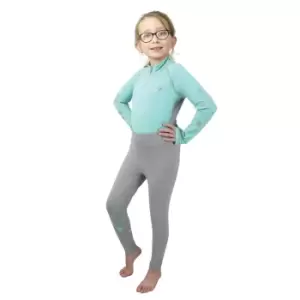 Image of Hy Childrens/Kids DynaMizs Ecliptic Base Layer Top (11-12 Years) (Mint/Grey)