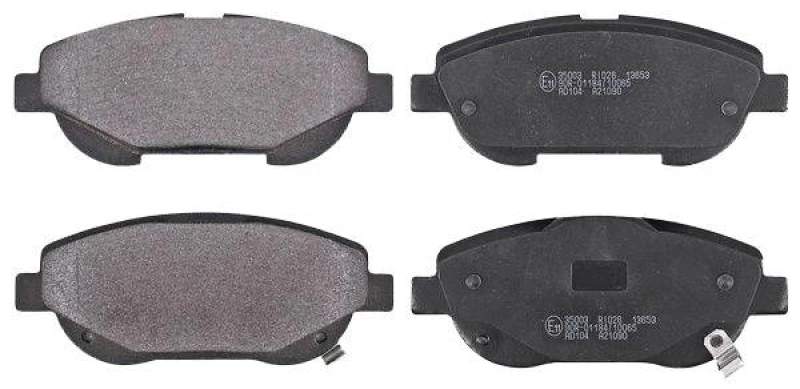 Image of A.B.S. 35003 Brake pad set with acoustic wear warning Brake Pad Set,disc brake (402)