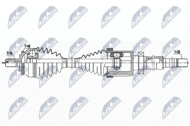 Image of NTY Drive shaft NTY NPW-VV-142