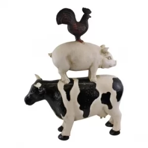 image of Stacked Farmyard Animals Ornament