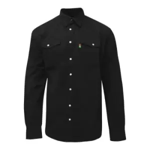 Image of Duke Mens Kingsize Western Denim Shirt (3XL) (Black)