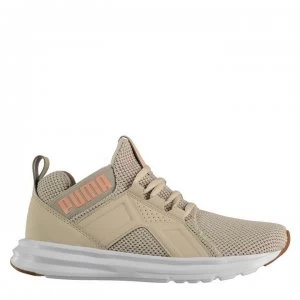 Puma Enzo Weave Ladies Trainers - Silver/Peach