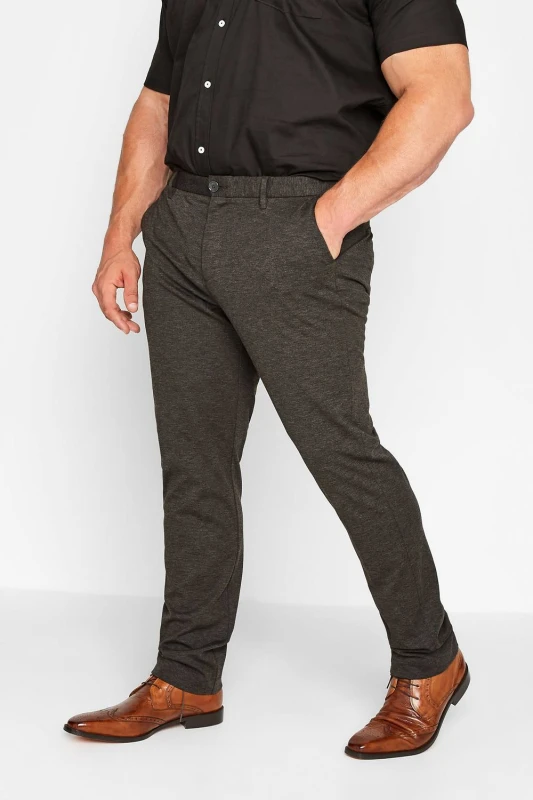 Image of BadRhino BadRhino Men Stretch Trousers in Grey Size: 44L Grey 44L Male 5059738634129
