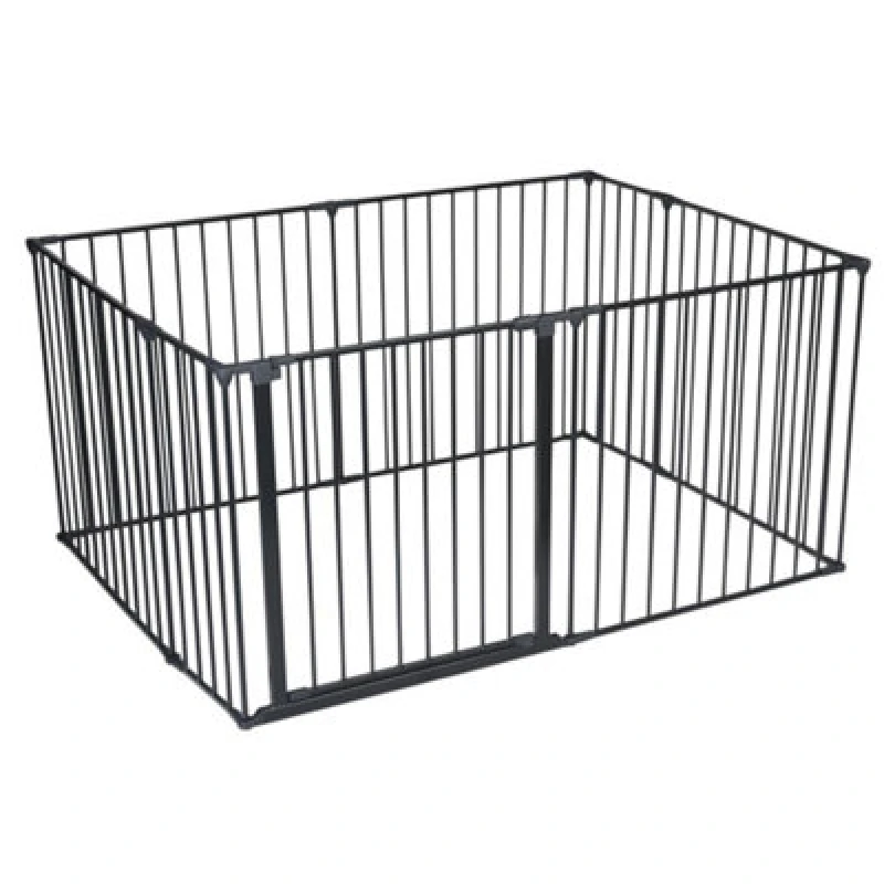 Image of Safetots Premium Multi Panel Play Den, 105Cm X 144Cm, Black, 70Cm High
