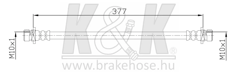 Image of K&K FT5160 Brake Hose Brake Hose (83)