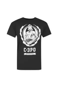 Image of Official C-3PO Lightning Crest T-Shirt
