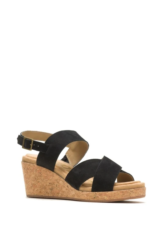 Image of Hush Puppies Womens Willow X Band in Black Size: 7 Black Female 7
