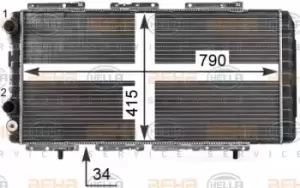 image of x1 Behr Heat Exchanger 8MK376700-554 Genuine for 8MK 376 717-281 Made in China