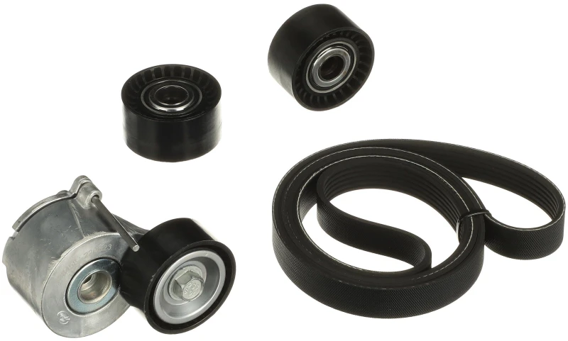 Image of GATES K126PK1708 V-ribbed belt set Micro-V Stretch Fit V-Ribbed Belt Set (542)