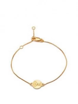 image of Rachel Jackson London Rachel Jackson London Gold Plated Luminary Art Coin Bracelet