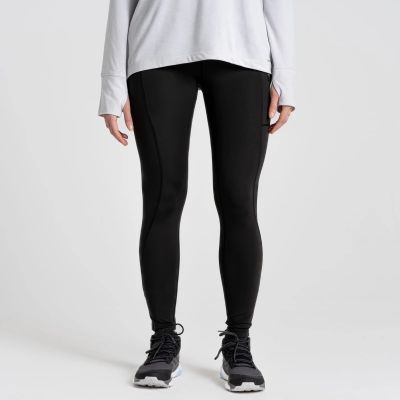 Image of Craghoppers Womens Kiwi Pro Water Repellent Leggings in Black Size: 12 Black Female 12
