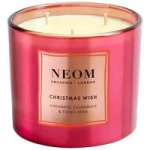 Image of Neom Organics London Christmas 2021 Scent To De-Stress Christmas Wish Candle (3 Wicks) 420g