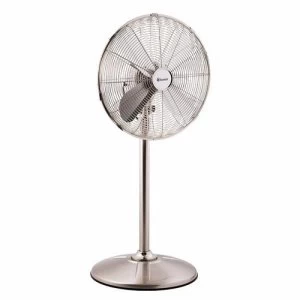 image of Xpelair Classic 16 Pedestal Fan - Brushed Chrome