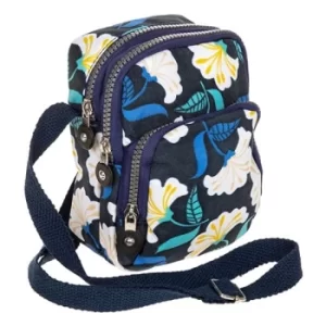 image of Navy Floral Cross Body Bag