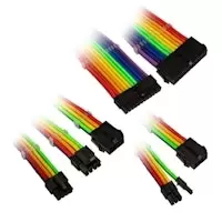 Image of Kolink Core Adept Braided Cable Extension Kit - Rainbow