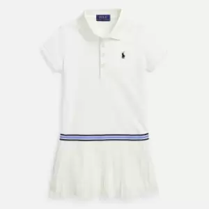 Image of Polo Ralph Lauren Girls Cotton-Blend Polo Dress - 6 Years