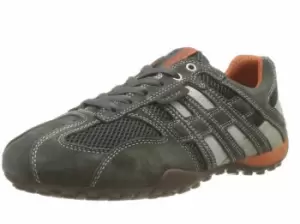 Image of Geox Comfort Lace-ups grey C1300 dk grey/offwhite 10.5