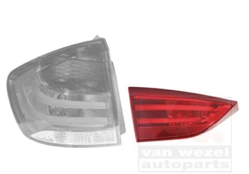 Image of VAN WEZEL 0678937 Rear light Inner Section, without bulb holder, Left, LED Combination Rearlight (391)