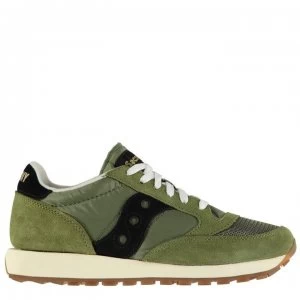 image of Saucony Originals Jazz Original Vintage Trainers - Olive/Black