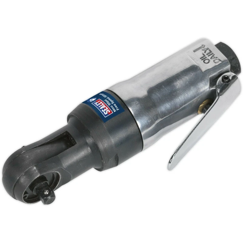Image of Loops Air Powered Twist-Reverse Ratchet Wrench - 1/4" Sq Drive - Stubby Design Multi