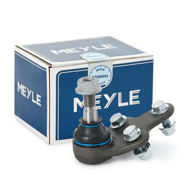 Image of MEYLE 716 010 0014 Ball joint Original Quality, Front Axle Right, with fastening/mounting material Support-/Steering Link (2462)