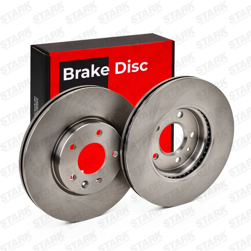 Image of STARK SKBD-0022080 Brake disc Front Axle, Vented, Cast Iron, Uncoated, Untreated, without bolts/screws Cast Iron Brake Disc (82)