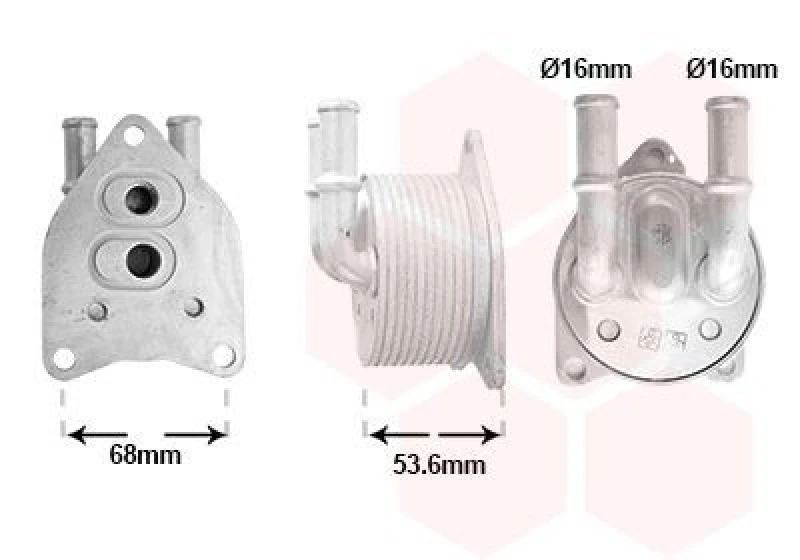Image of VAN WEZEL Automatic transmission oil cooler VAN WEZEL 09013708