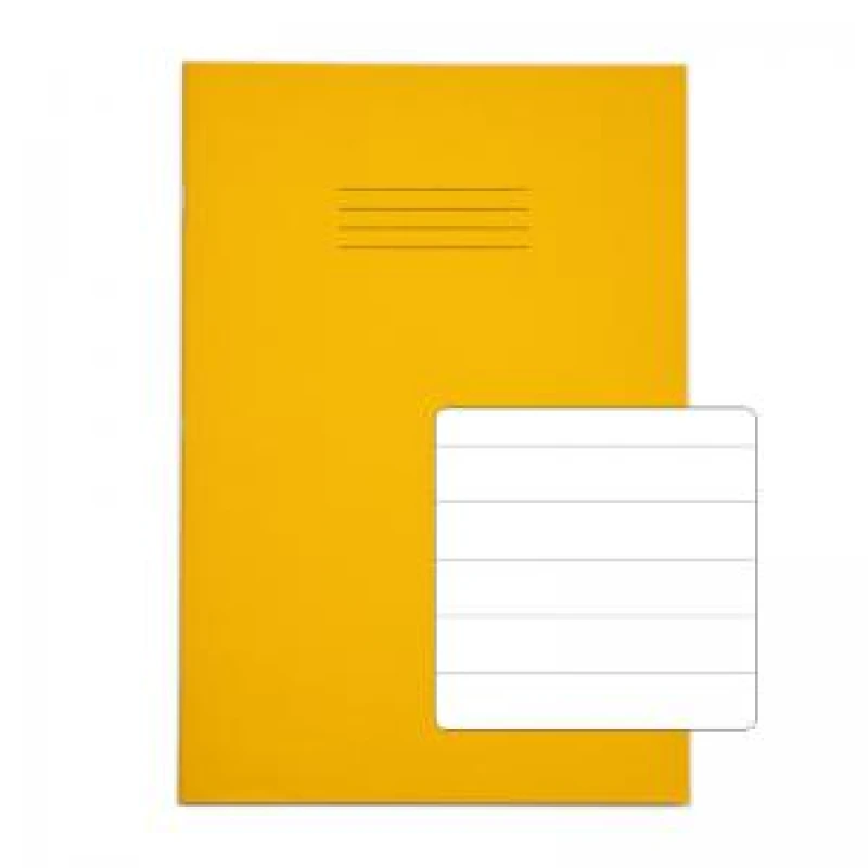 Image of RHINO A4 Exercise Book 64 Page, Yellow, F15 (Pack of 50)