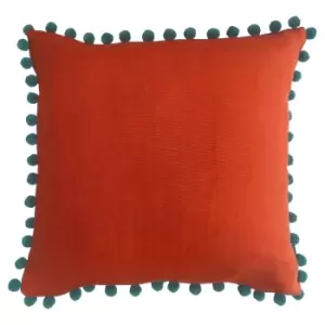 Image of Riva Home Mardi Gras Cushion Cover (One Size) (Ochre Yellow/Teal)