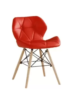 image of 'Cecilia' Eiffel Dining Chair with Buttons Single