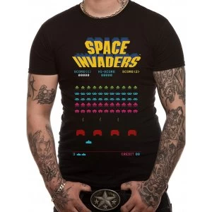 Image of Space Invaders - Unisex Medium Arcade T-Shirt (Black)