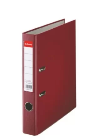 Image of Esselte Essentials LAF A4 PP 50mm Burgundy PK25