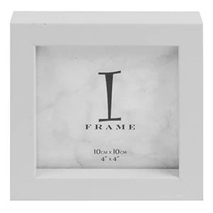 image of 4" x 4" - iFrame Plastic White Instagram Photo Frame