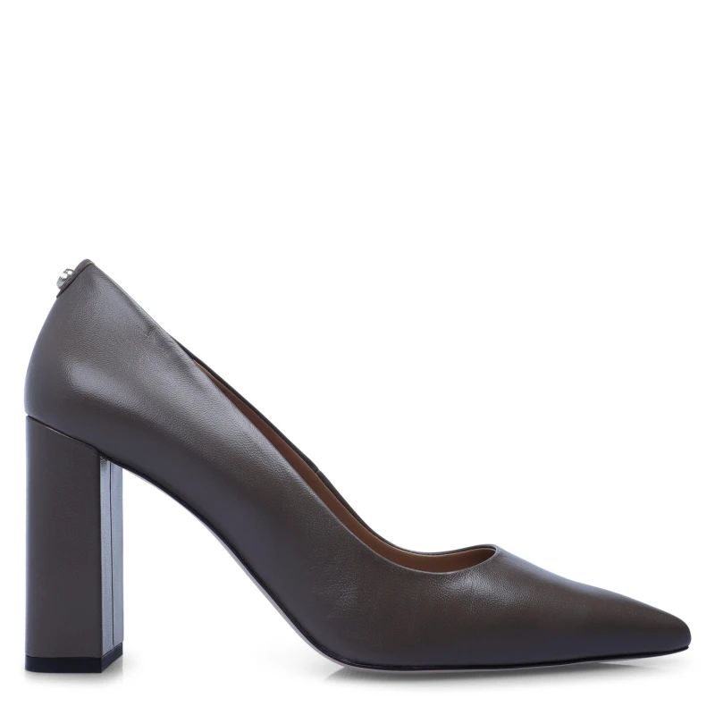 Image of Boss Womens Block Court Shoes Medium Brown female 3 (36)