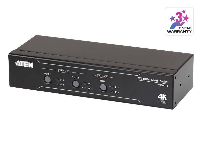 Image of Aten ATEN VM0202HB matrix switcher AV matrix switcher VM0202HB