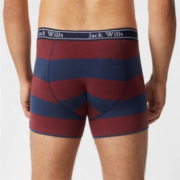 Image of Jack Wills Multipack Stripe Boxers 2 Pack - Damson