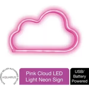 image of Aquarius - Neon Cloud Shape Neon Light Pink Color LED Night Lights