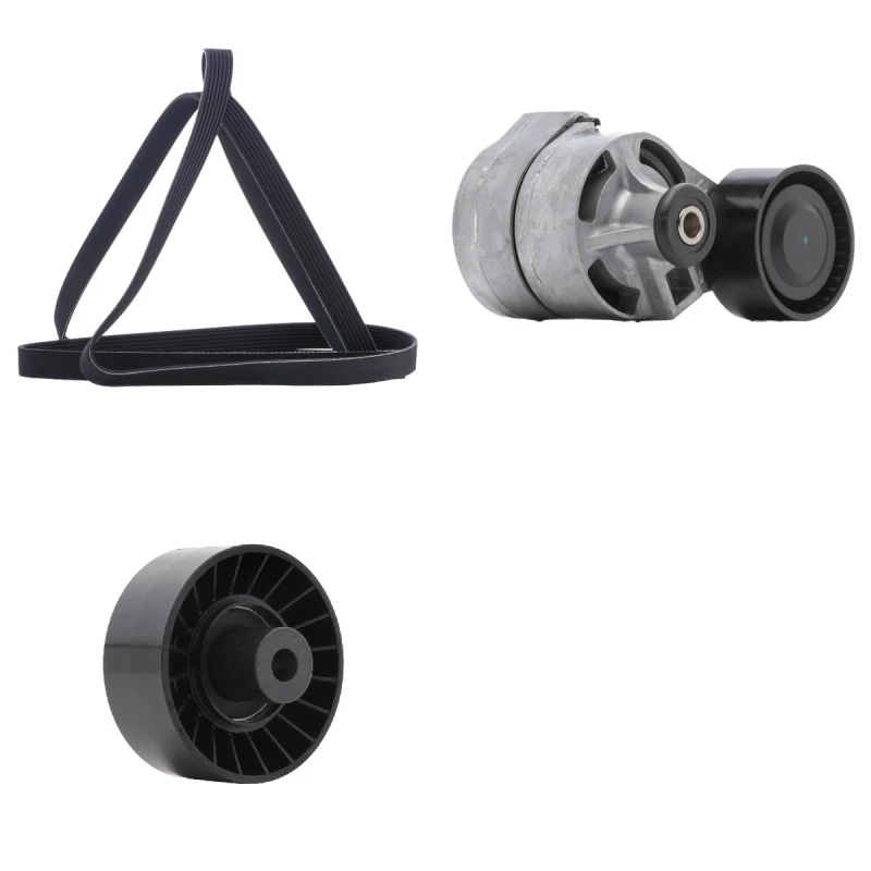 Image of RIDEX 542R0668 V-ribbed belt set Check alternator freewheel clutch & replace if necessary V-Ribbed Belt Set (542)