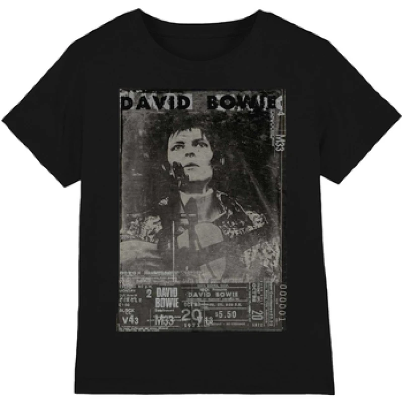 Image of David Bowie David Bowie Men Ziggy T-Shirt in Black Size: Medium Black M Male 5063238600942