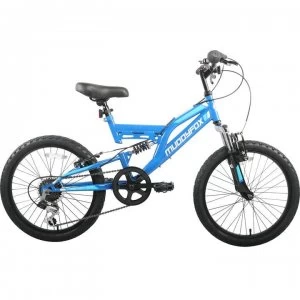 image of Muddyfox Recoil 20" Kids Mountain Bike - Blue/White