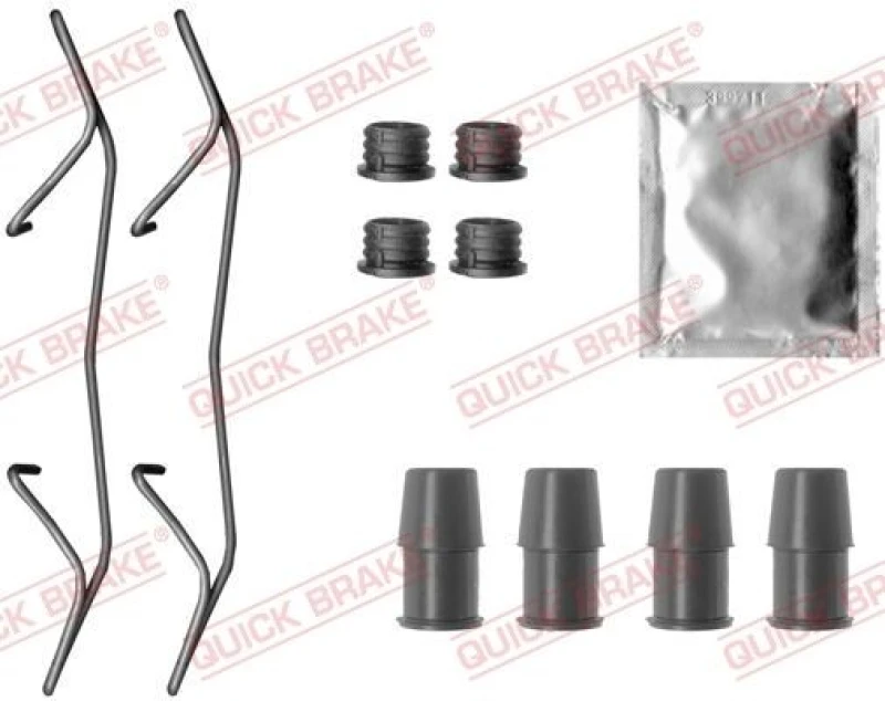 Image of QUICK BRAKE Brake pad fitting kit QUICK BRAKE 109-0075